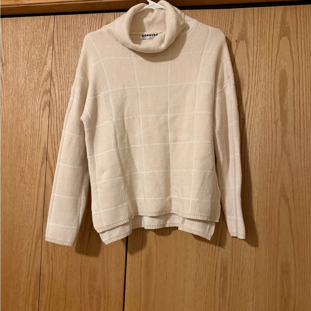 Elegant Cream‎ Cowl Neck Sweater